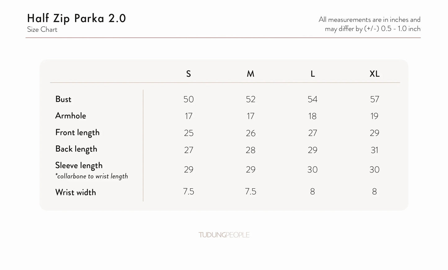 Half Zip Parka 2.0 in Oxford