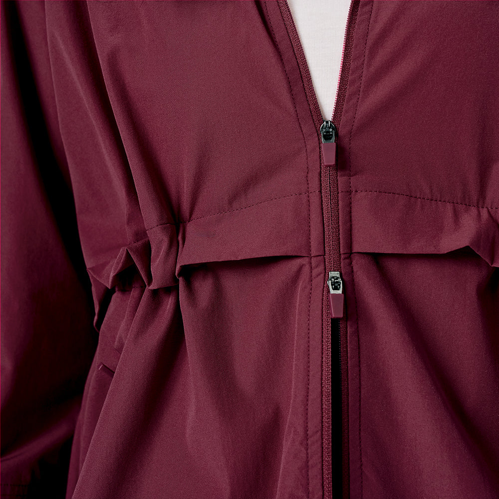 Parka Ajustable in Burgundy