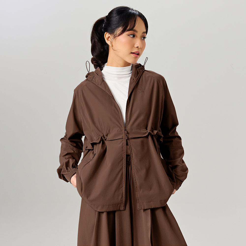Parka Ajustable in Chocolate