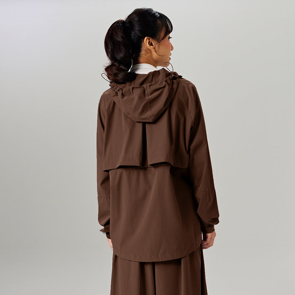 Parka Ajustable in Chocolate