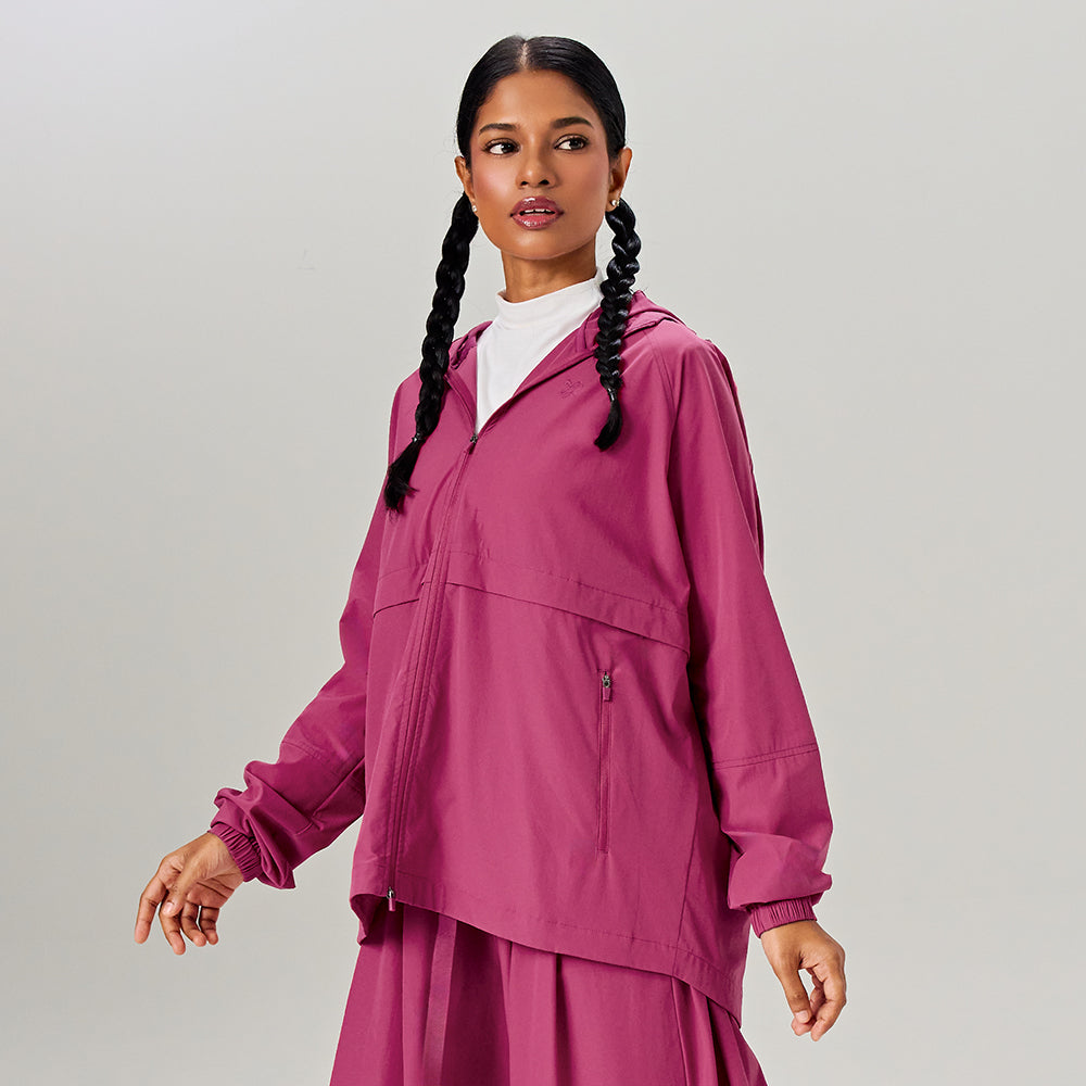 Parka Ajustable in Magenta