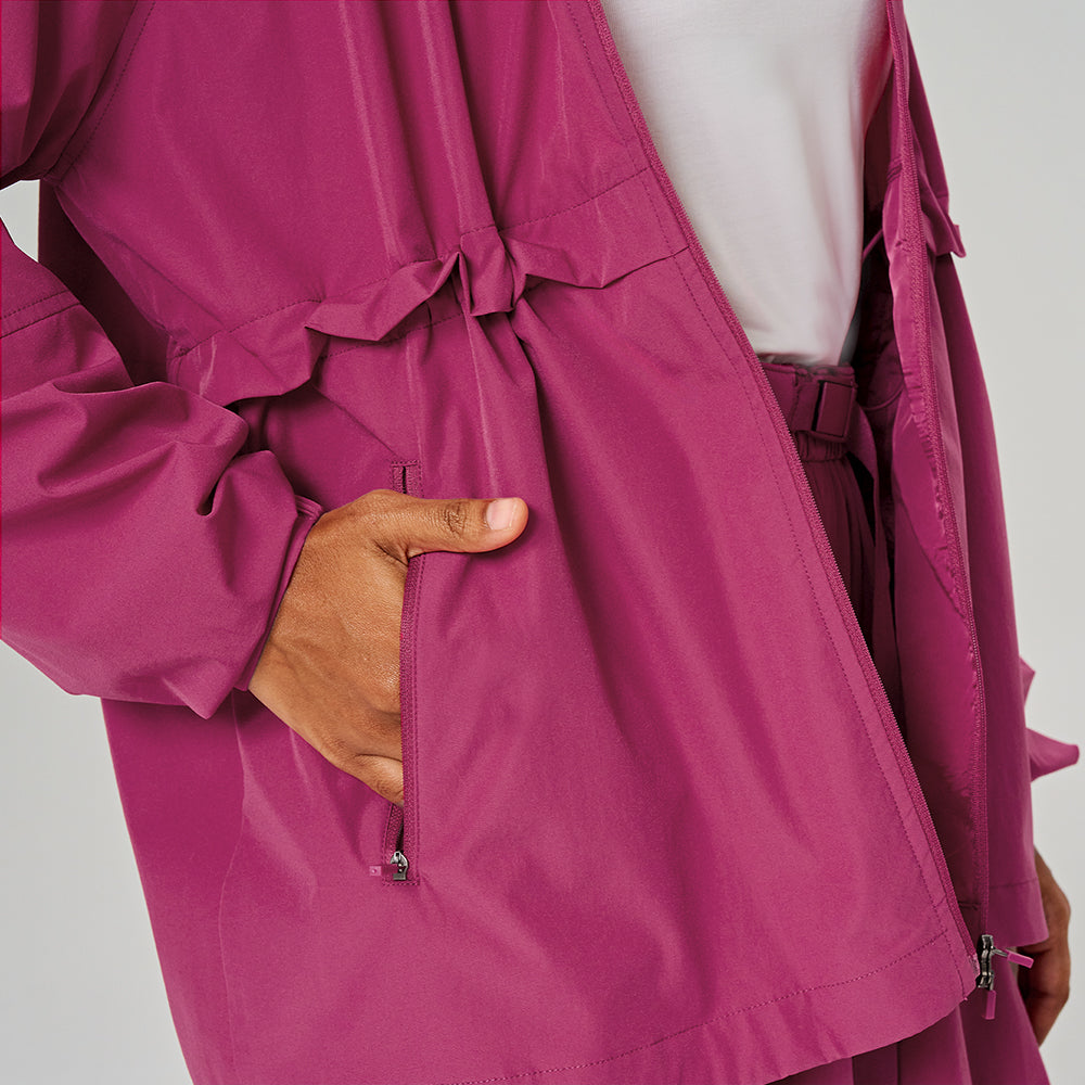 Parka Ajustable in Magenta
