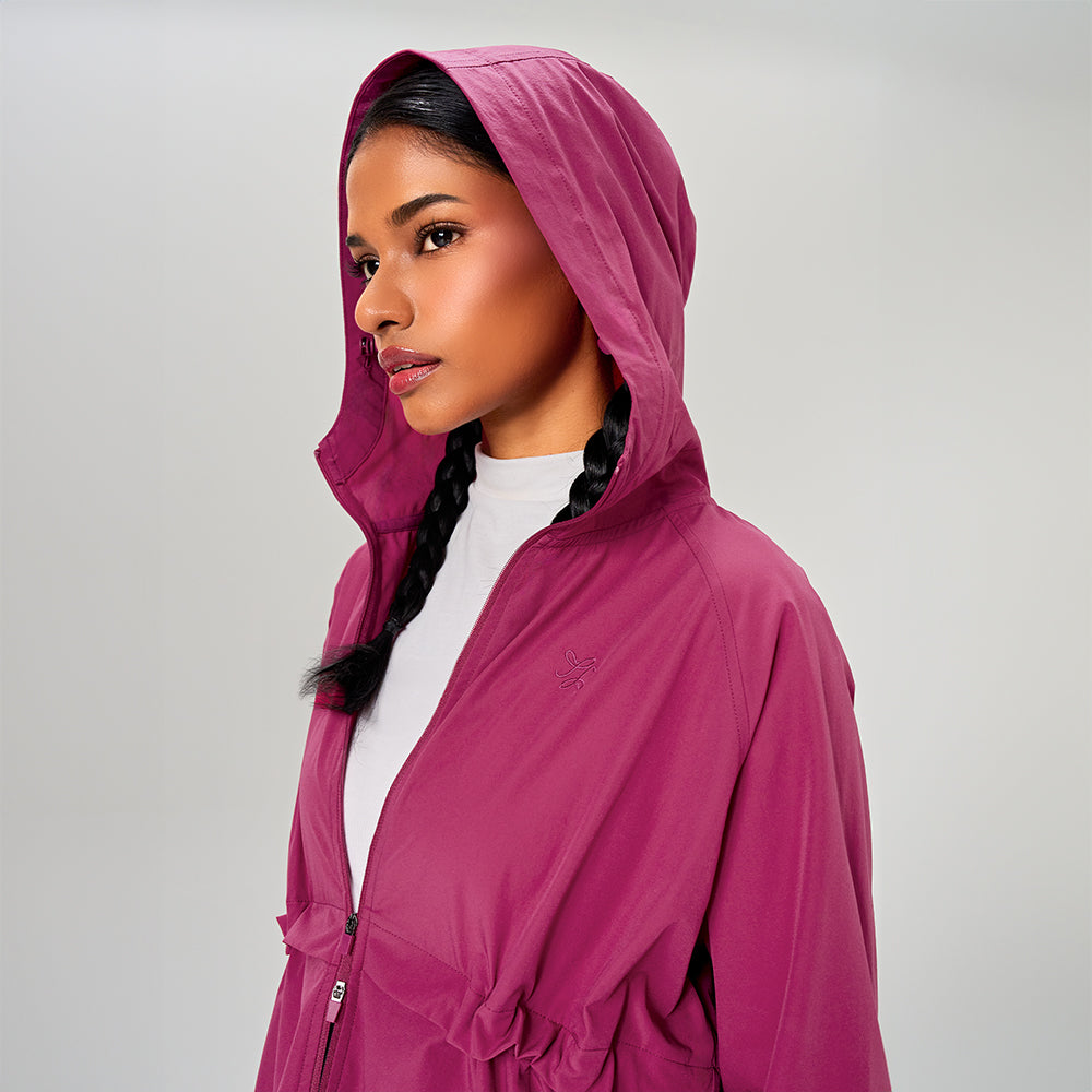 Parka Ajustable in Magenta