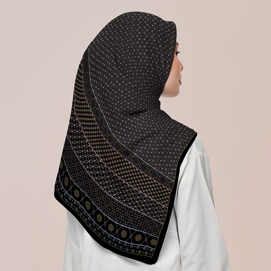 Sashiko in Black SQ