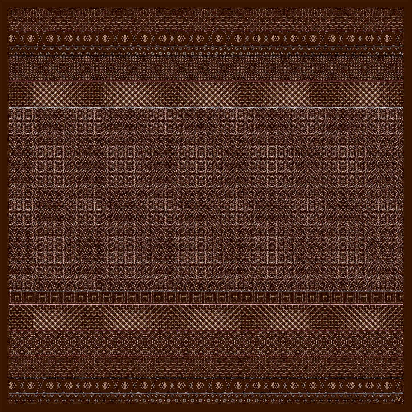 Sashiko in Brown SQ