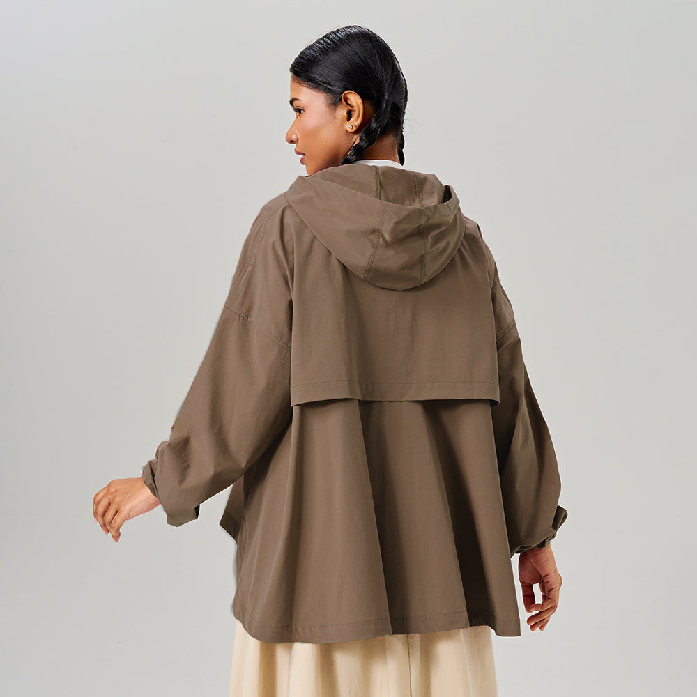 Parka Flare in Brown
