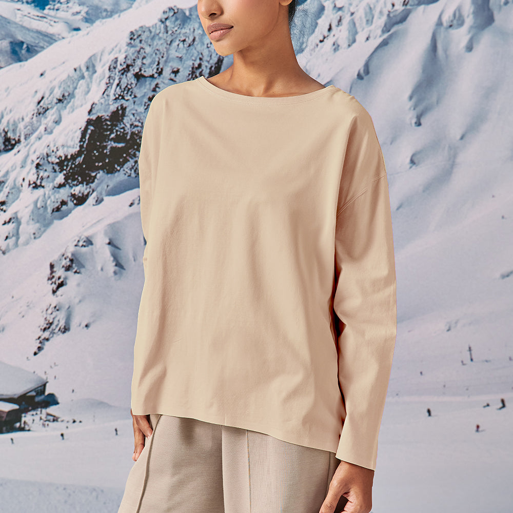 Athleisure Oversized Top in Cookie