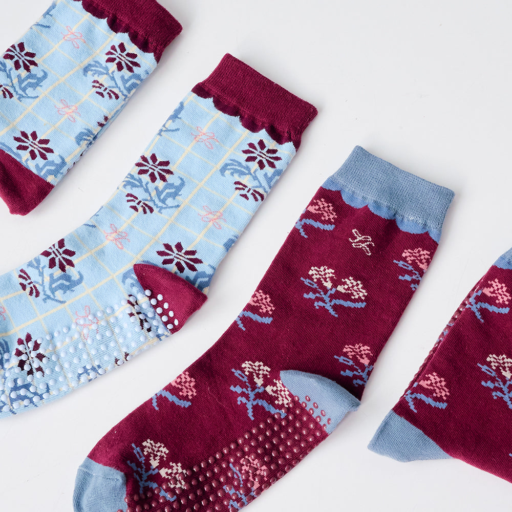 Scarlet Sky Grip Socks