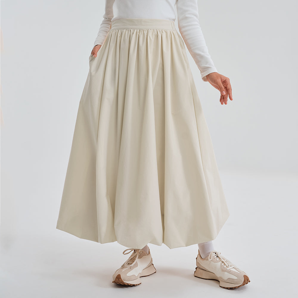 Balloon Skirt in Latte