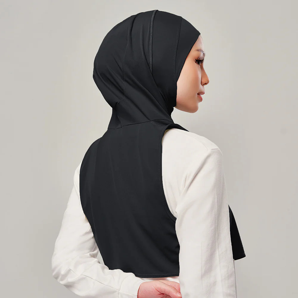 Sports Hijab Flow in Black