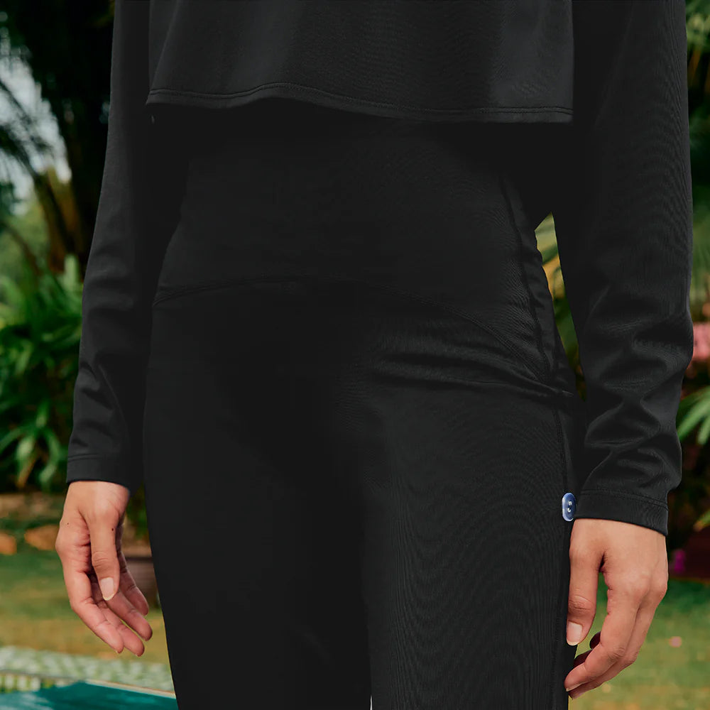Basic Swimwear Pants in Black