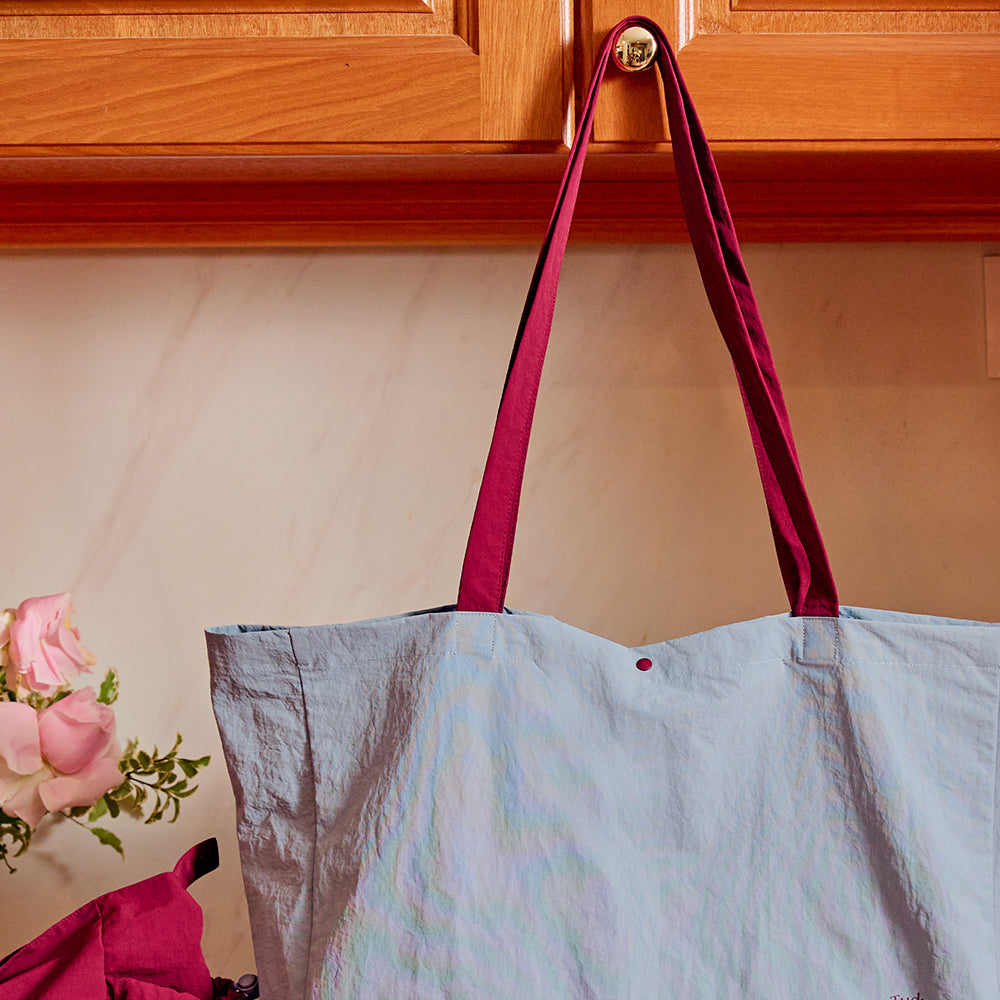 Nylon Shopper Bag - Blue