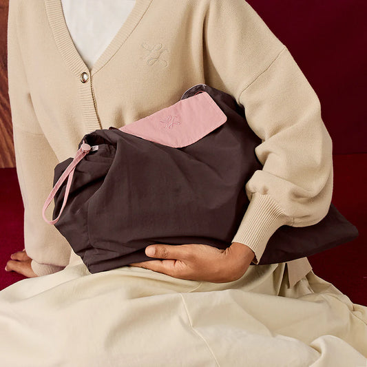 Duo Tote Bag in Dark Brown