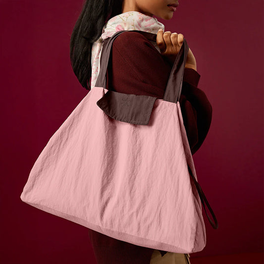 Duo Tote Bag in Dusty Pink