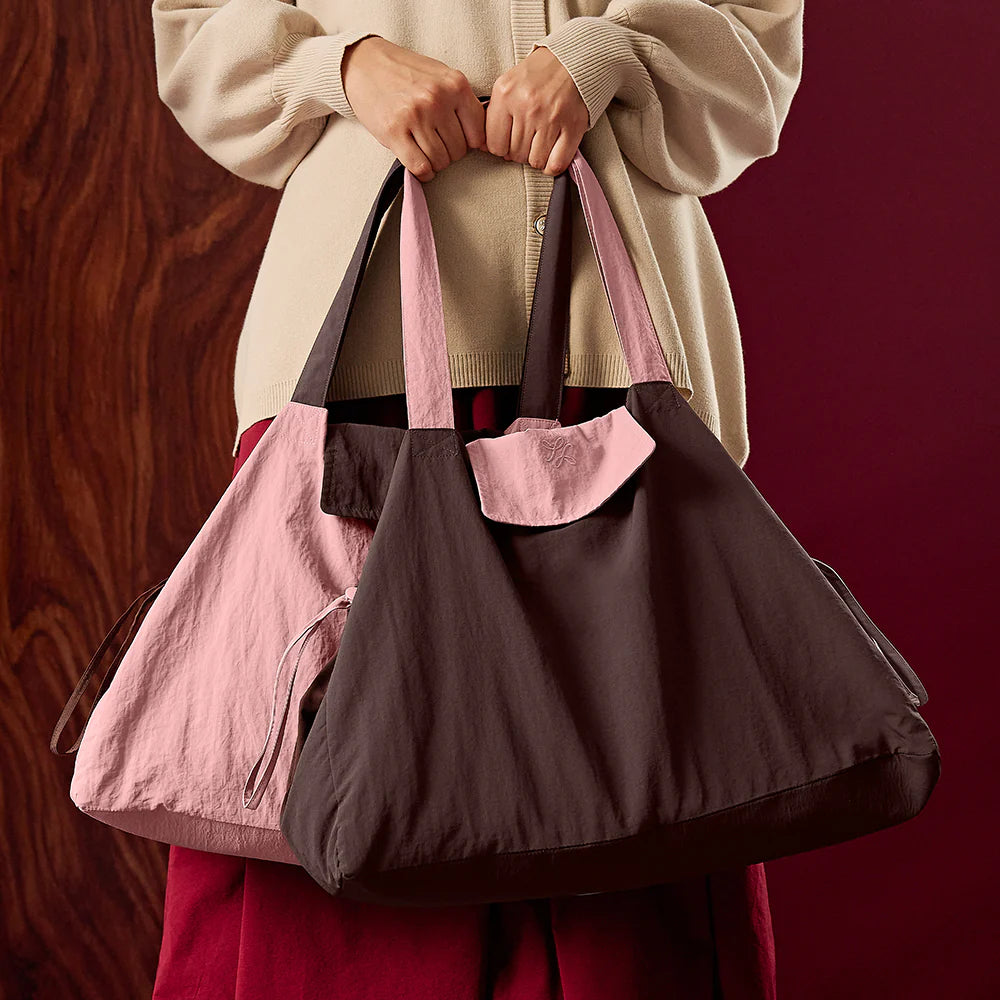 Duo Tote Bag in Dusty Pink