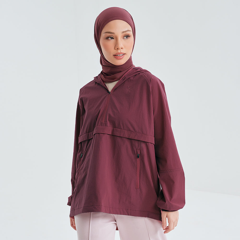 Half Zip Parka  2.0 Ruby