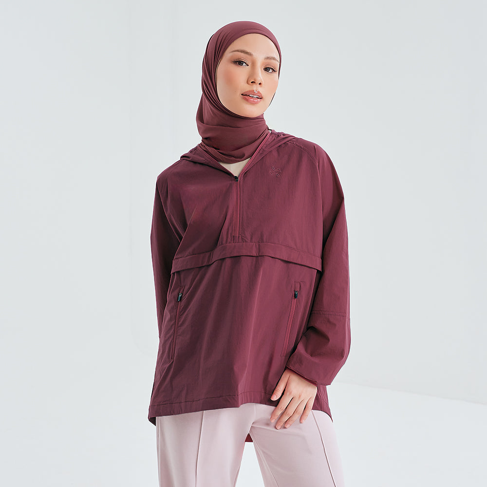Half Zip Parka  2.0 Ruby