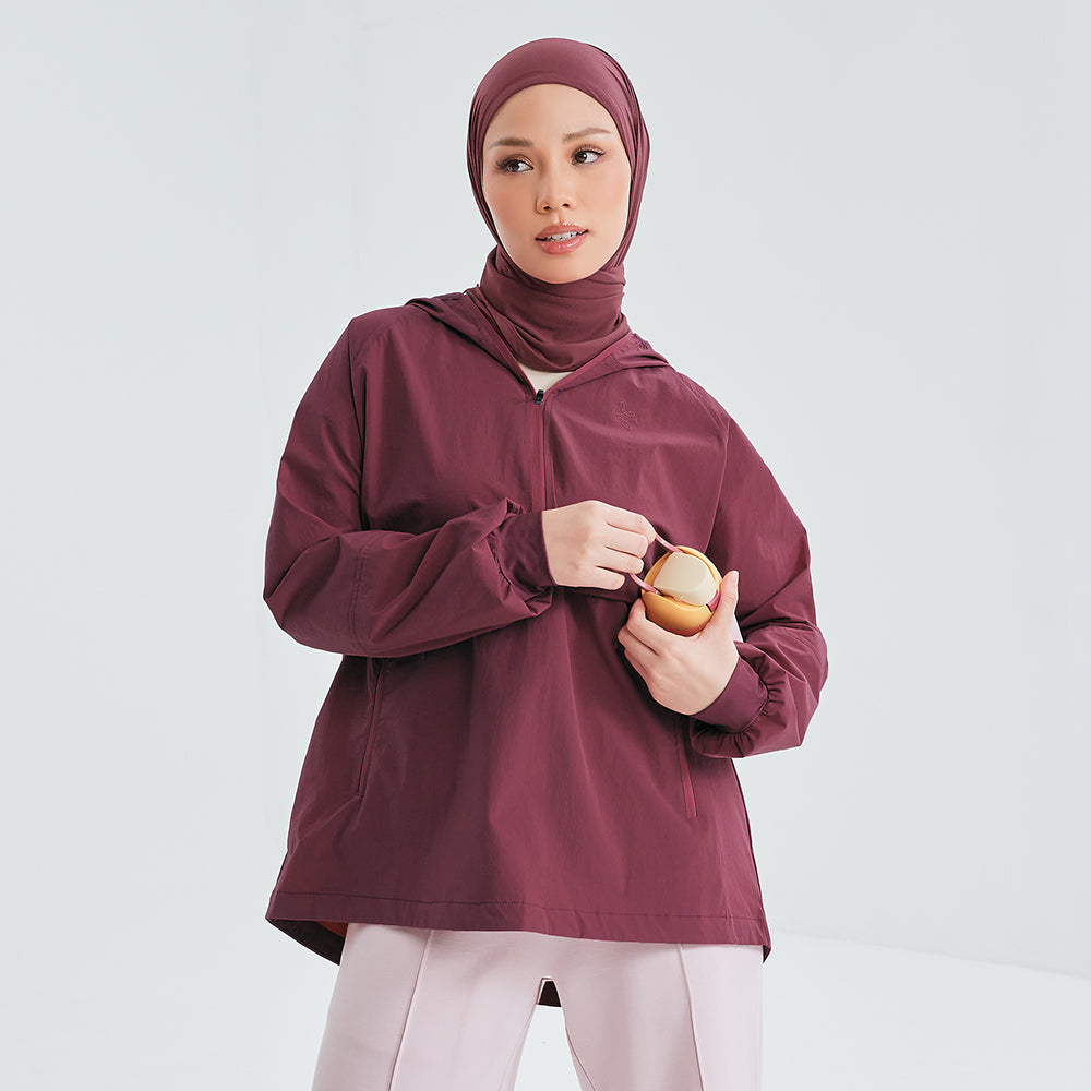 Half Zip Parka  2.0 Ruby