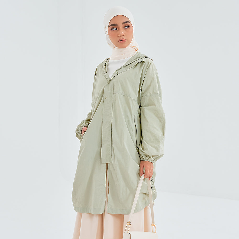 Long Parka in Aloe