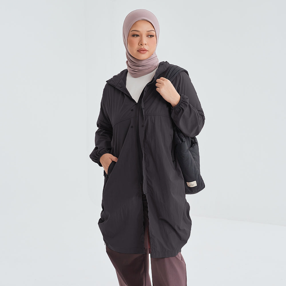 Long Parka in Black