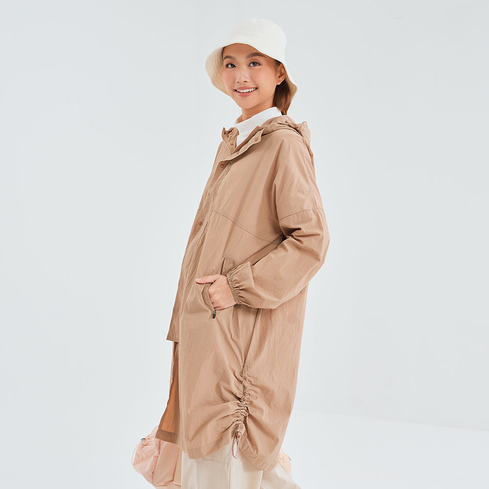 Long Parka in Tan