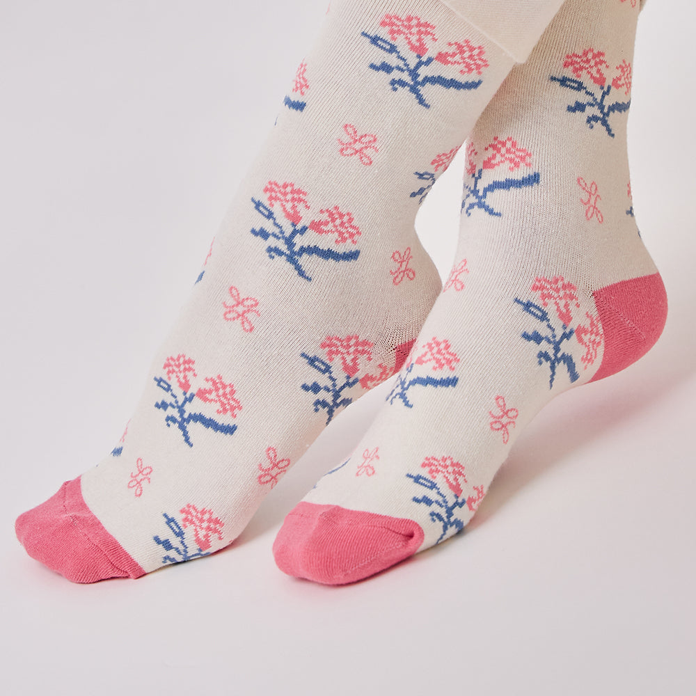 Pink Cloud Crew Socks