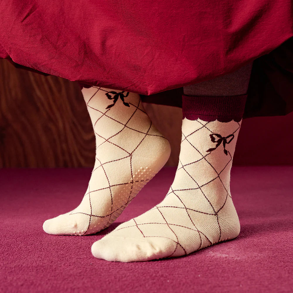 Ribbon Grip socks