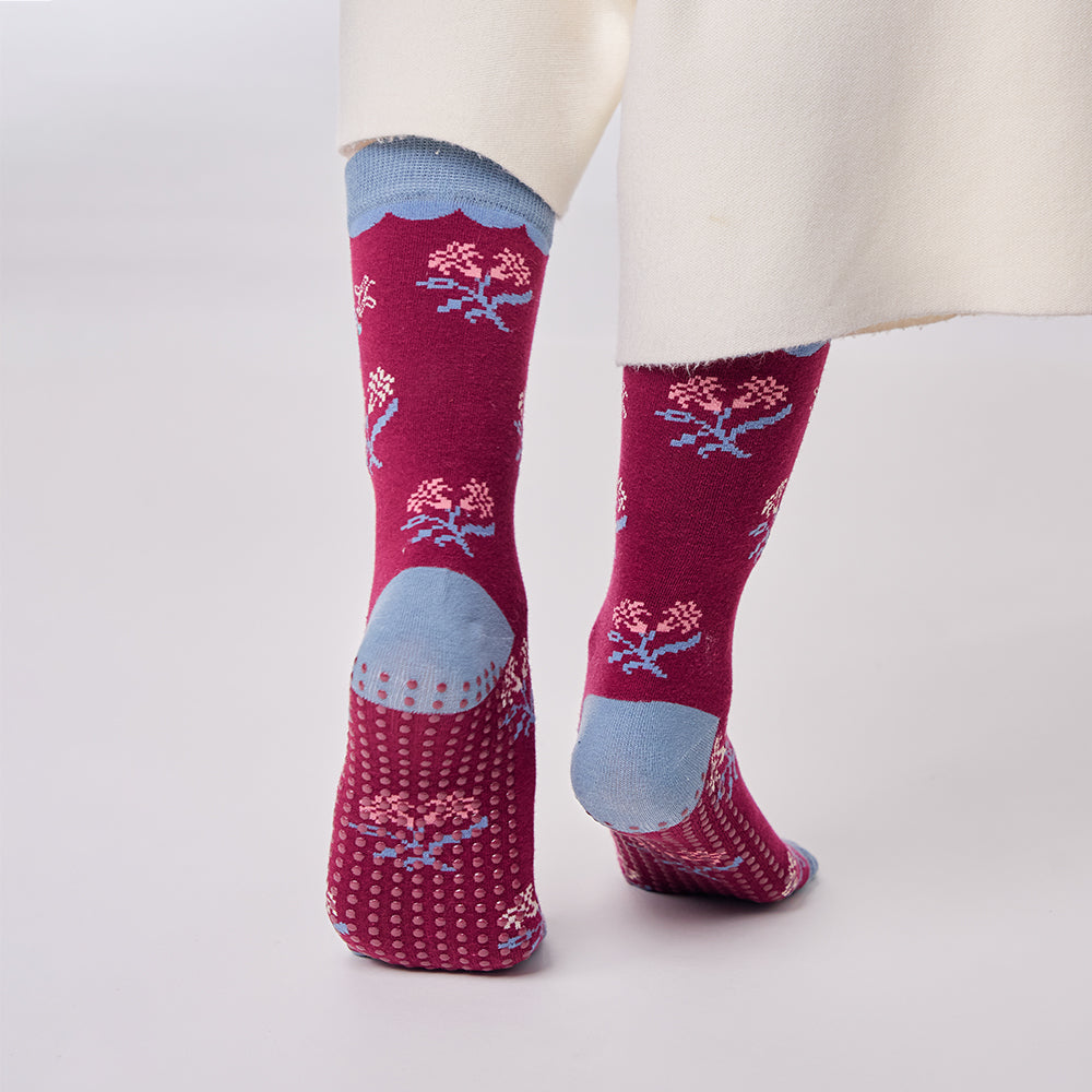 Scarlet Sky Grip Socks