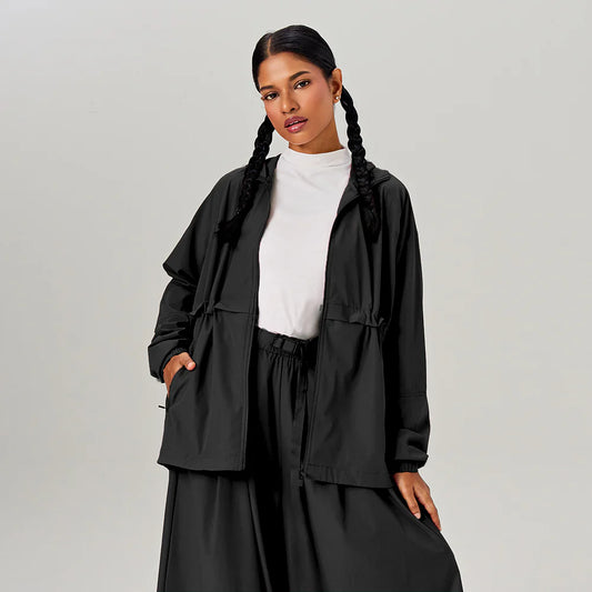 Parka Ajustable in Black
