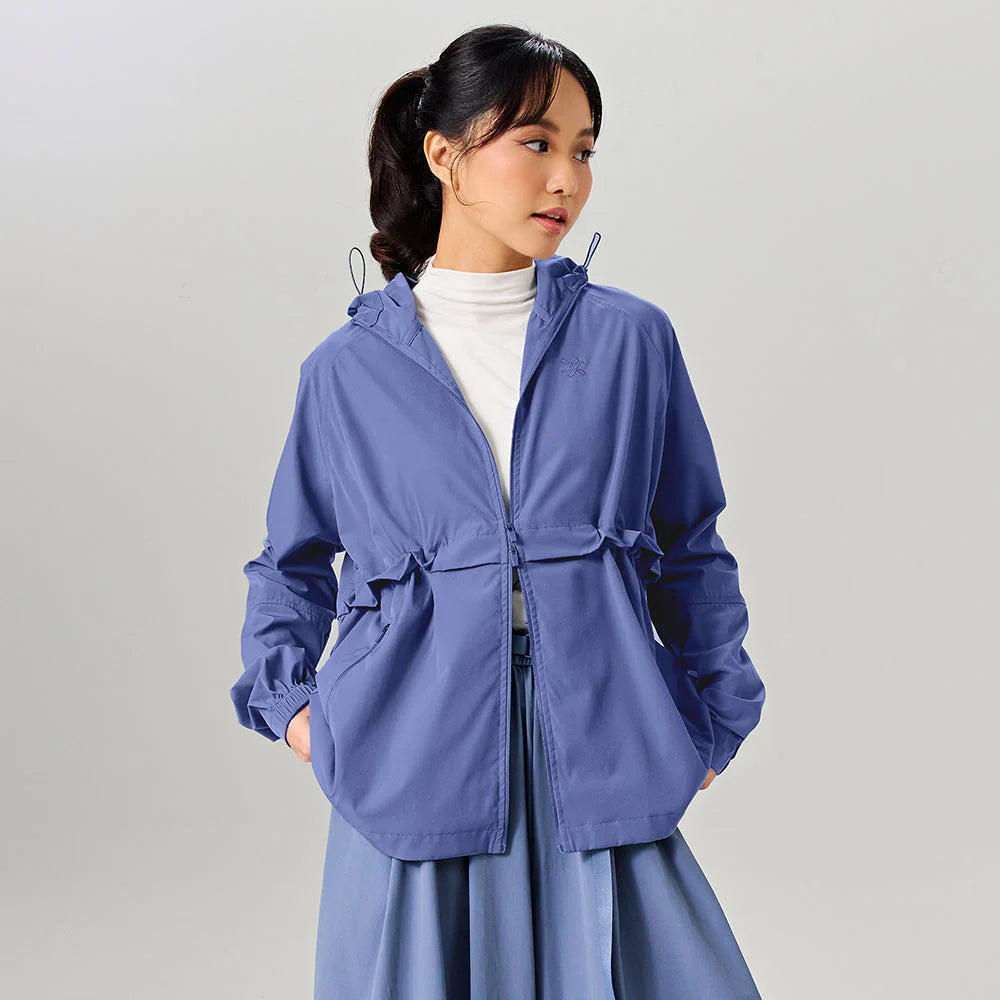 Parka Adjustable in Cobalt