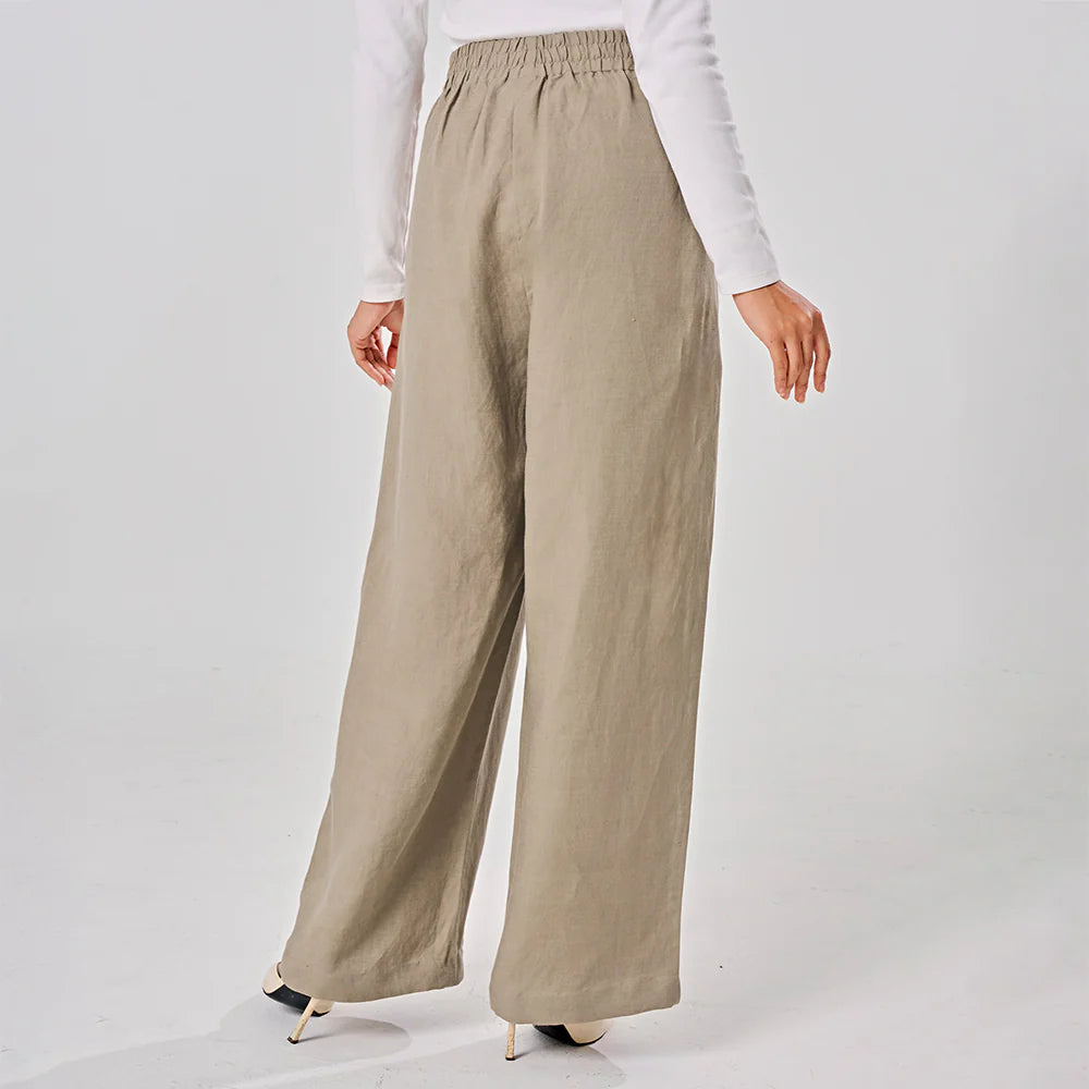 Linen Pants in Khaki