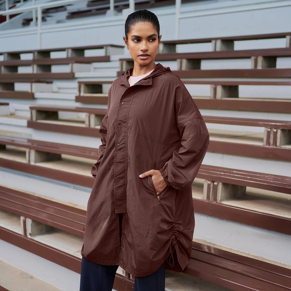 Long Parka in Chocolate