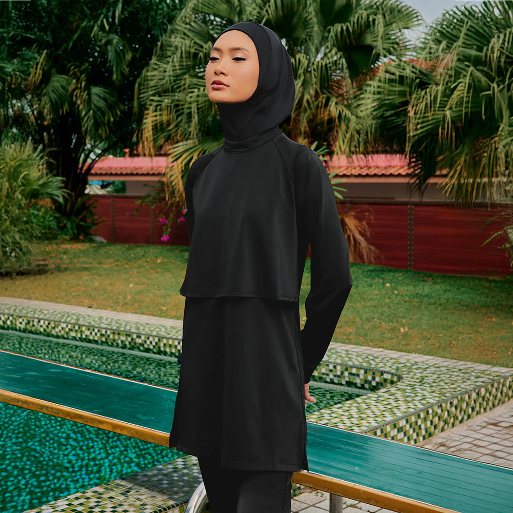 Cape Swimwear Top Black