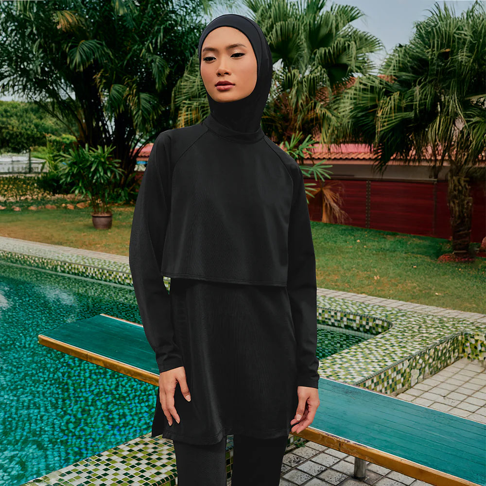 Cape Swimwear Top Black